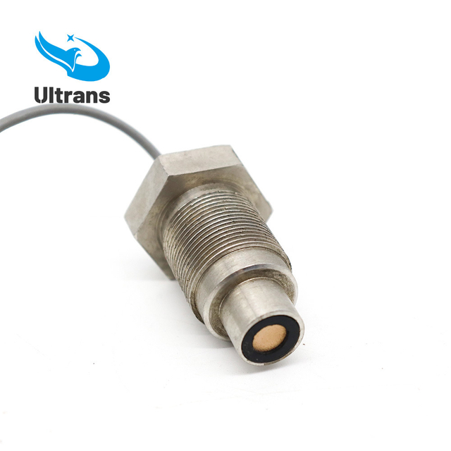 Medidor de flujo de gas de acero de acero inoxidable de 200 kHz transductor ultransónico